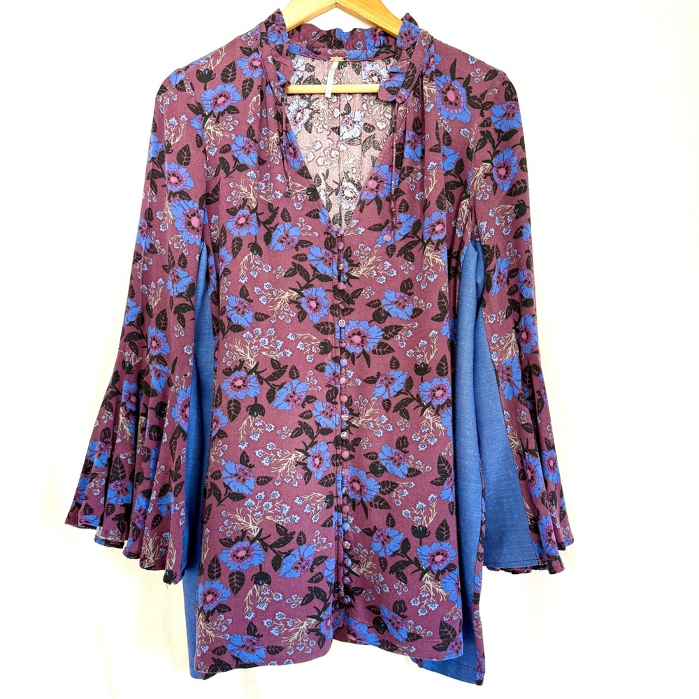 Free People Bell Sleeve Magic Mystery Tunic